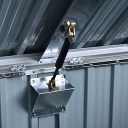 image-Steel Garden Storage Shed Double Door & Lid Dustbin Rubbish Cover 2 Trash Can