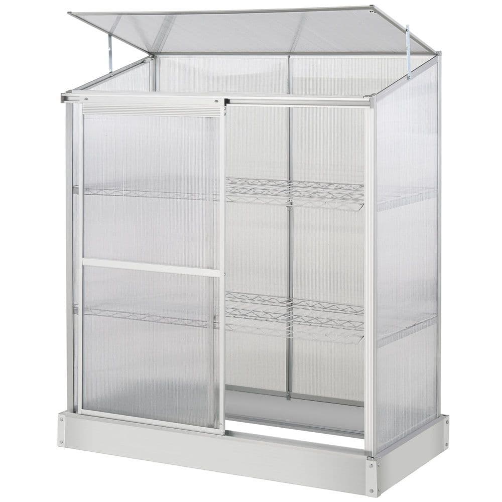 image-3 Tier Greenhouse Garden Cold Frame Plant Flower Growth 129.5L x 58W x 140H cm