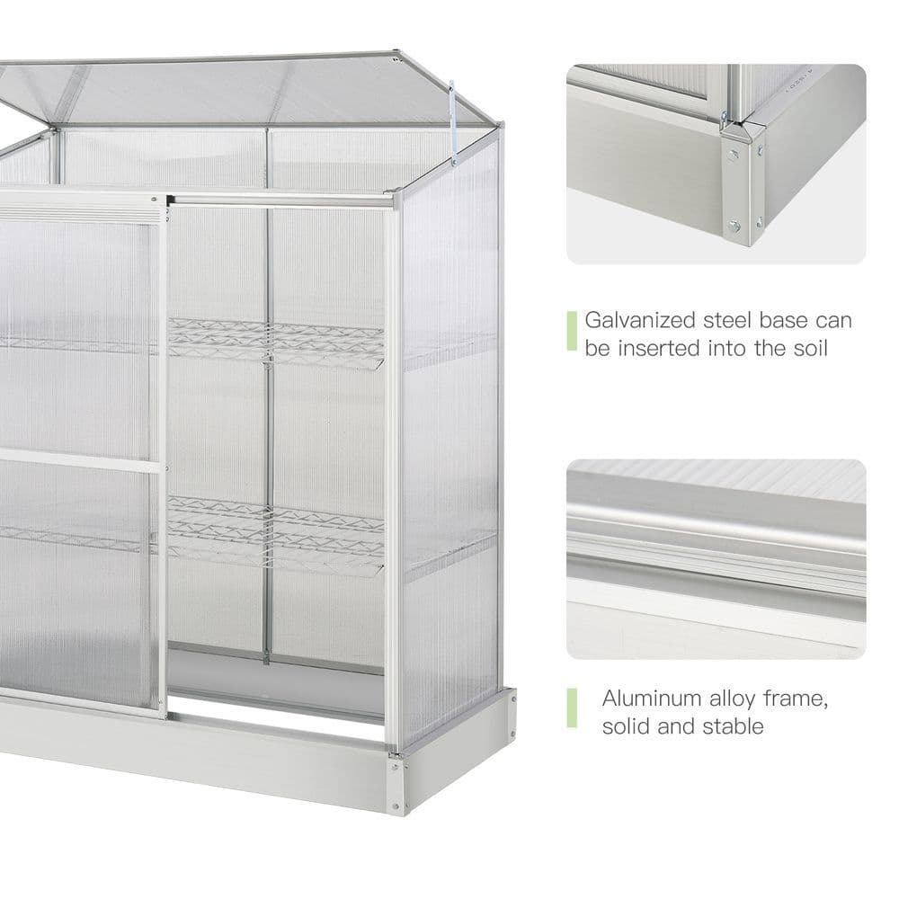 image-3 Tier Greenhouse Garden Cold Frame Plant Flower Growth 129.5L x 58W x 140H cm