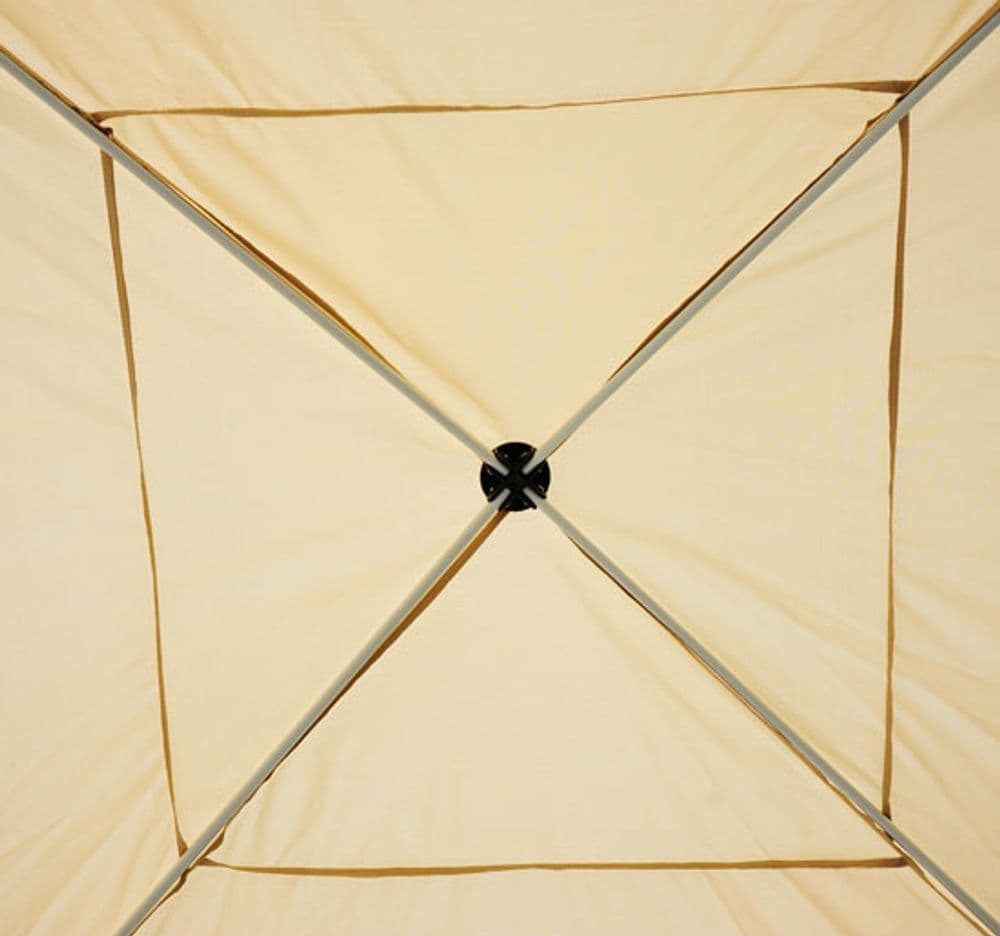 image-3x3m Pop Up Gazebo W/ Mesh Walls-Tan