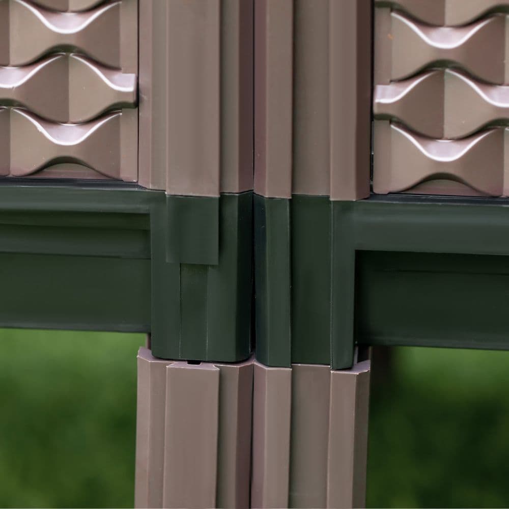 image-Set of 2 Raised Bed, Elevated Planter Box & Self-Watering Design & Drainage Holes