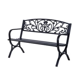 image-Garden Bench, Steel-Black