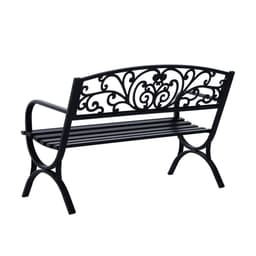 image-Garden Bench, Steel-Black