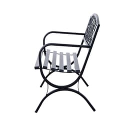 image-Garden Bench, Steel-Black