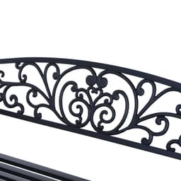 image-Garden Bench, Steel-Black