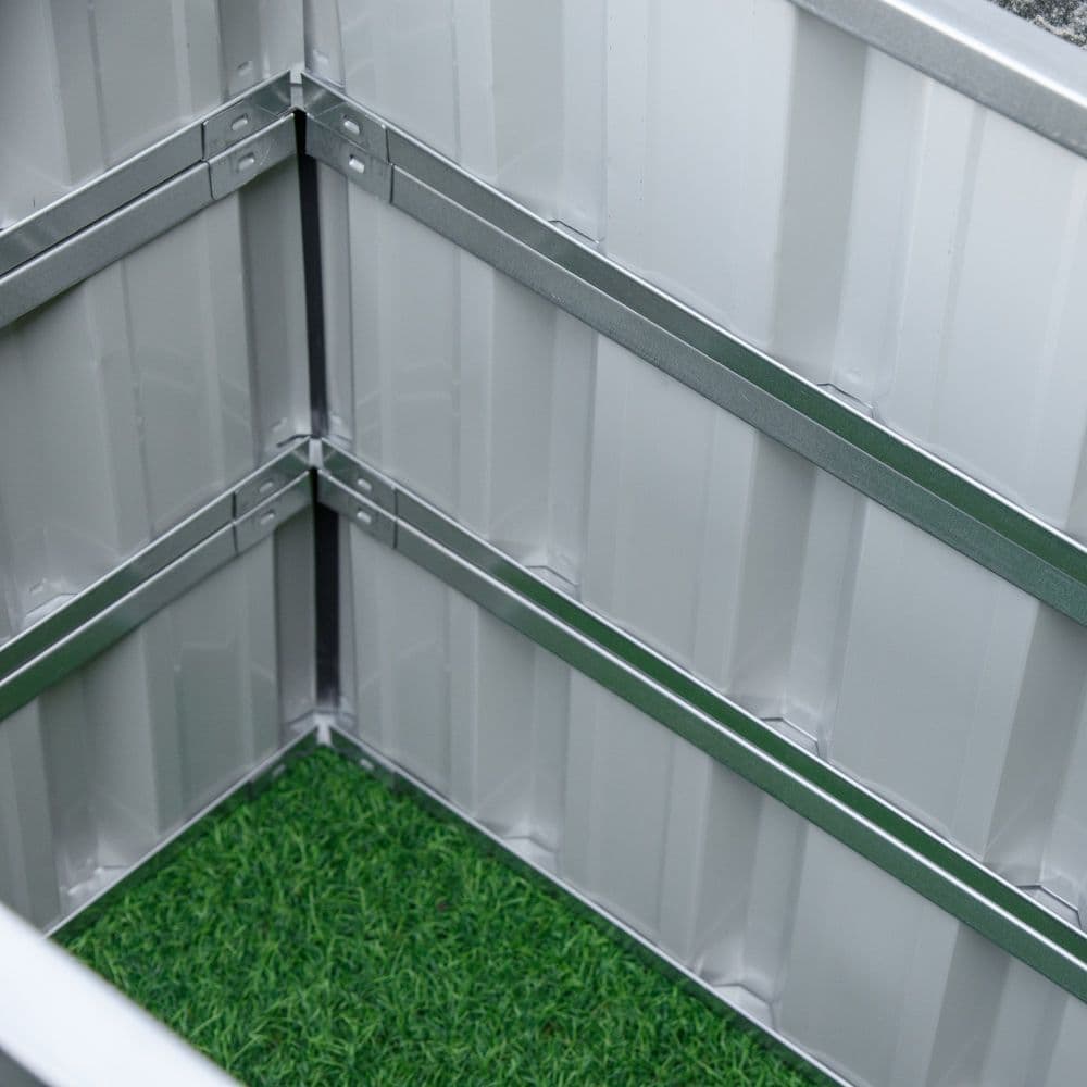 image-3 Tier Raised Garden Bed, Elevated Planer Box Kit A Pairs of Glove Grey