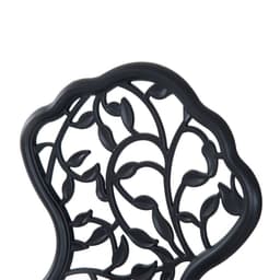 image-Cast Aluminium 3 Pcs Bistro Set-Black
