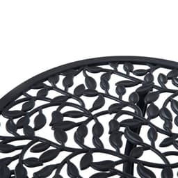 image-Cast Aluminium 3 Pcs Bistro Set-Black