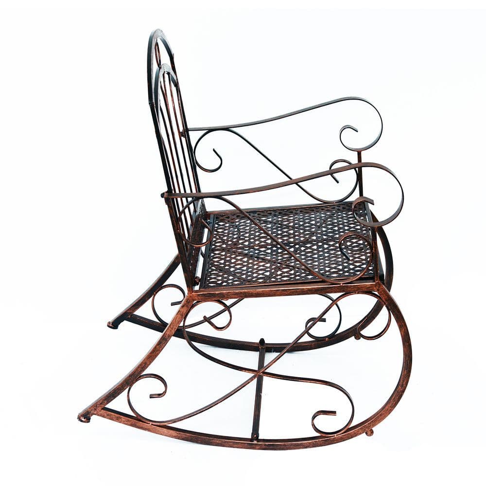 image-Iron Rocking Chair-Bronze
