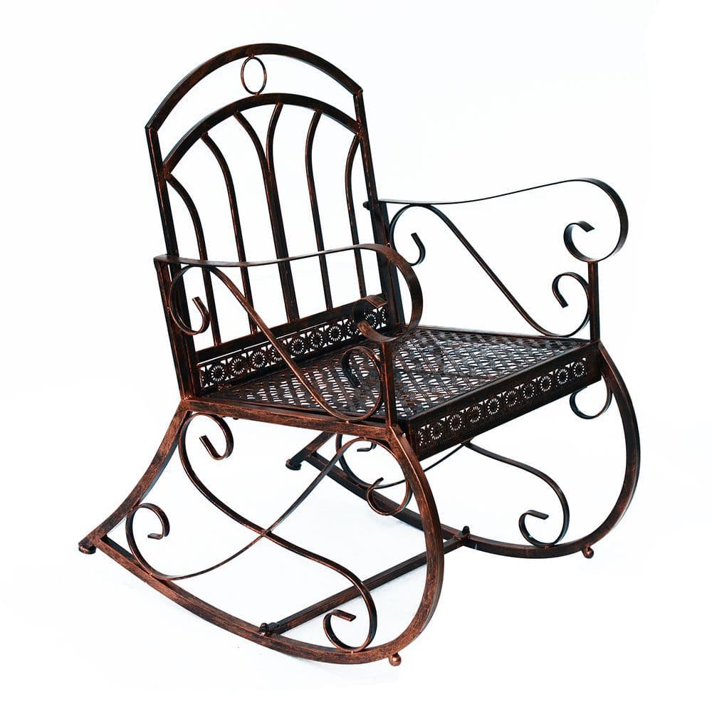 image-Iron Rocking Chair-Bronze