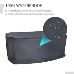 image-Garden 2-3 Seater Sofa Cover Furniture Water Resistant All-weather Grey