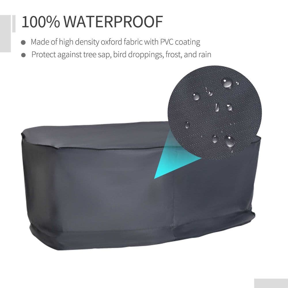 image-Garden 2-3 Seater Sofa Cover Furniture Water Resistant All-weather Grey
