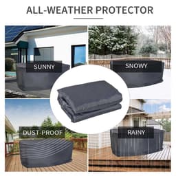 image-Garden 2-3 Seater Sofa Cover Furniture Water Resistant All-weather Grey