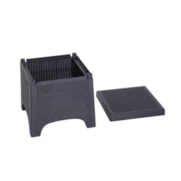 image-3-PCS Garden Coffee Set Rattan Chair with Coffee Table Cushion High Load Patio