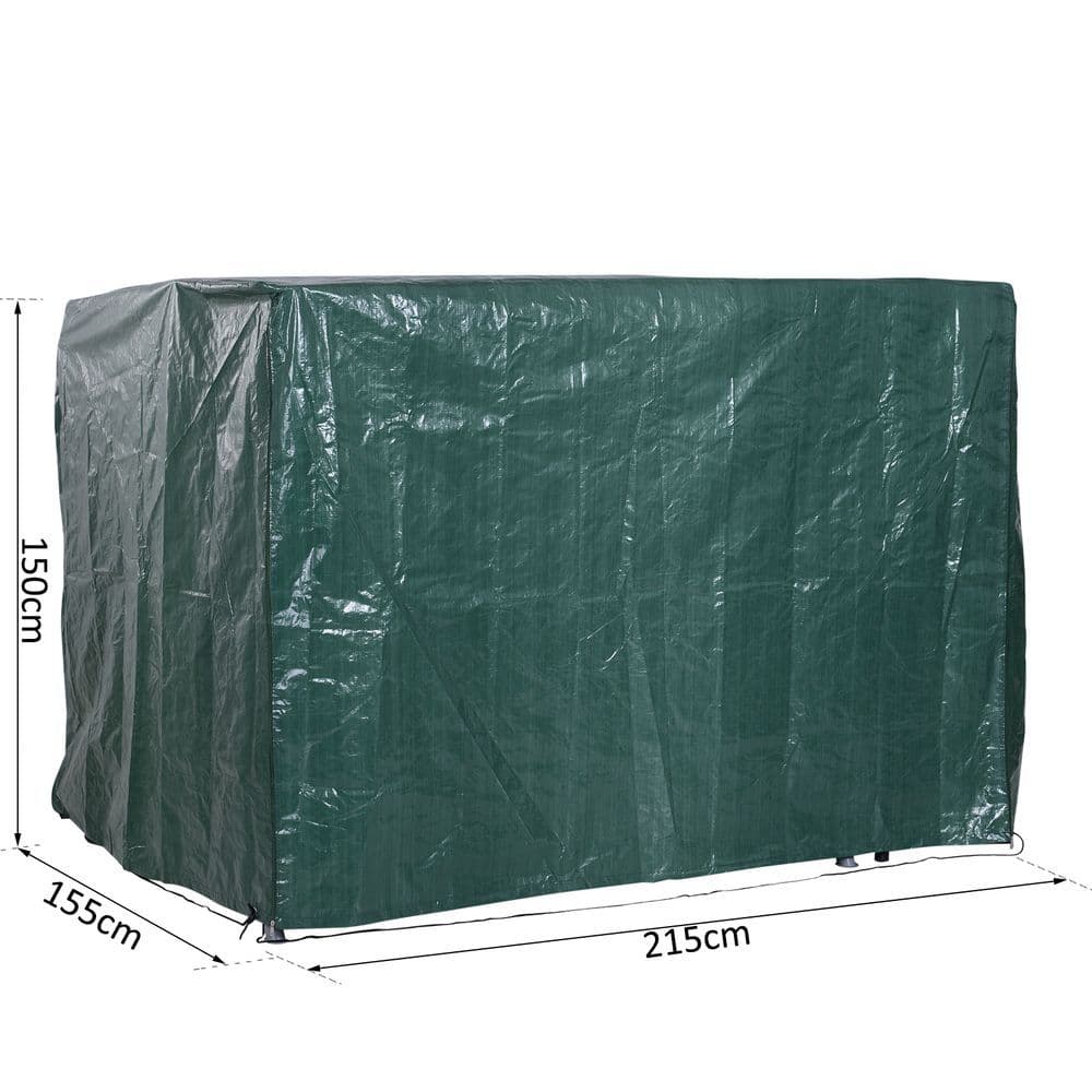 image-Large Patio Swing Chair Cover Outdoor Garden Furniture Protector Wind UV