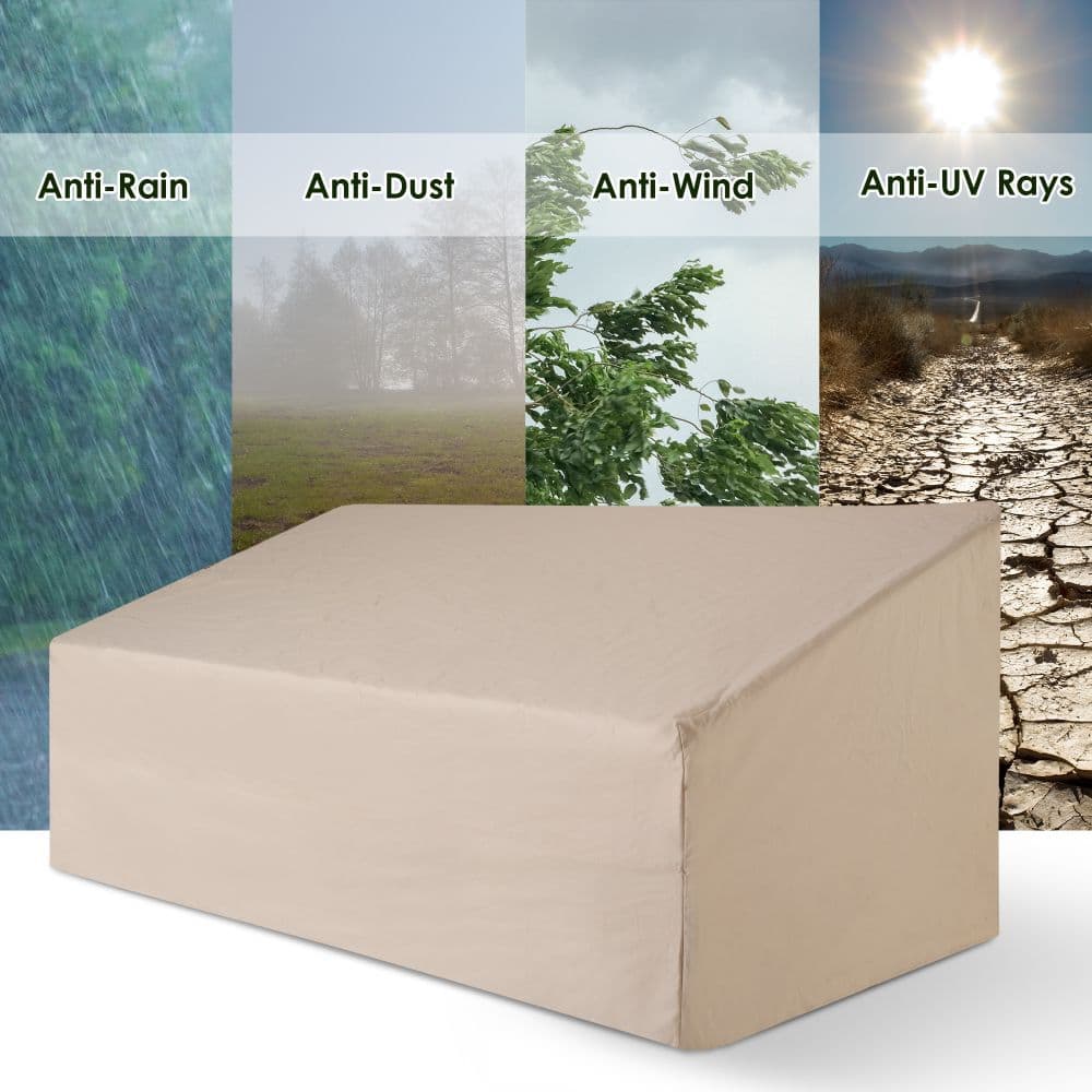 image-Waterproof Furniture Cover For 3 Seat Sofa, 218Lx111Wx101H cm