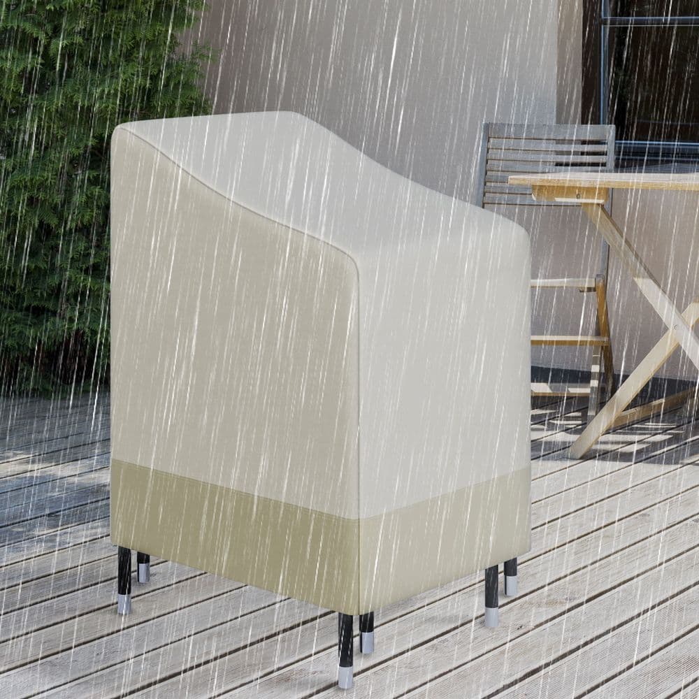 image-Waterproof Garden Wicker Chairs Cover Patio Seat Protector L70*W90*H115cm