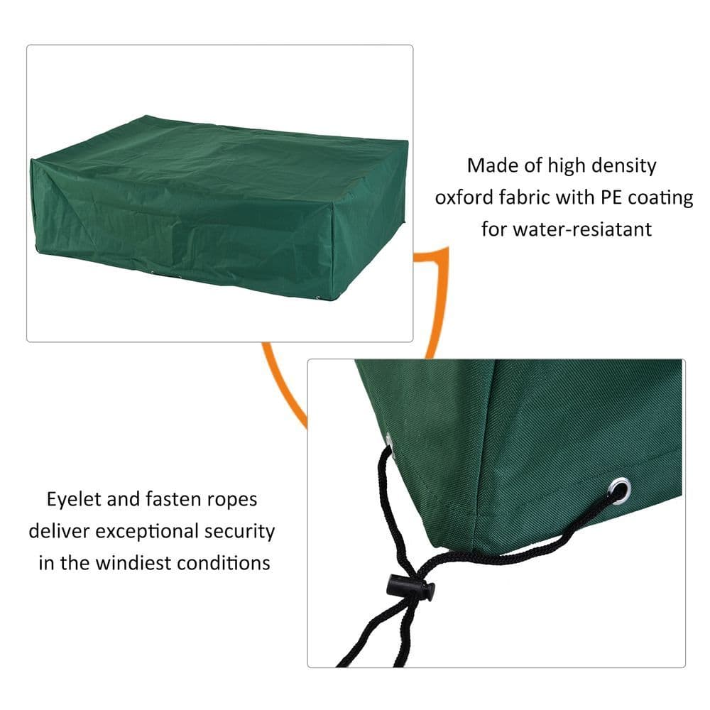 image-Furniture Cover, 222Lx155Wx67H cm-Green