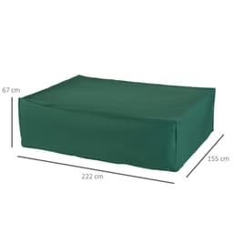 image-Furniture Cover, 222Lx155Wx67H cm-Green