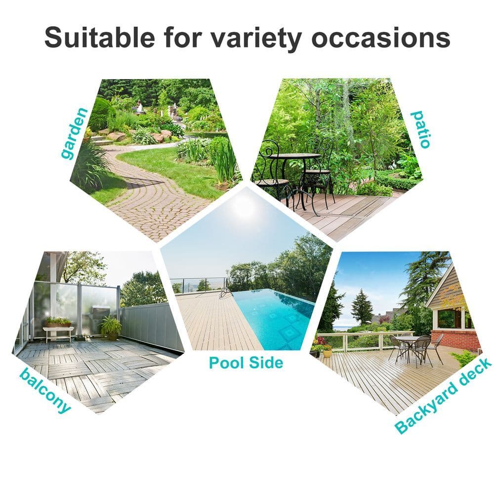 image-Steel Frame Outdoor Garden Padded Sun Lounger w/ Pillow Black