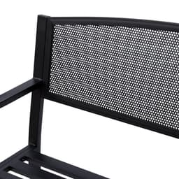 image-2 Person Garden Bench, Steel-Black