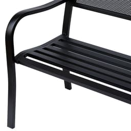 image-2 Person Garden Bench, Steel-Black