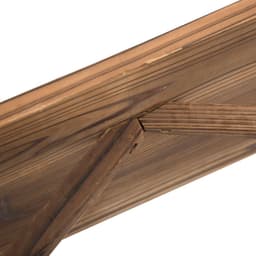 image-Fir Wood 2-Seater Outdoor Garden Wagon Wheel Bench