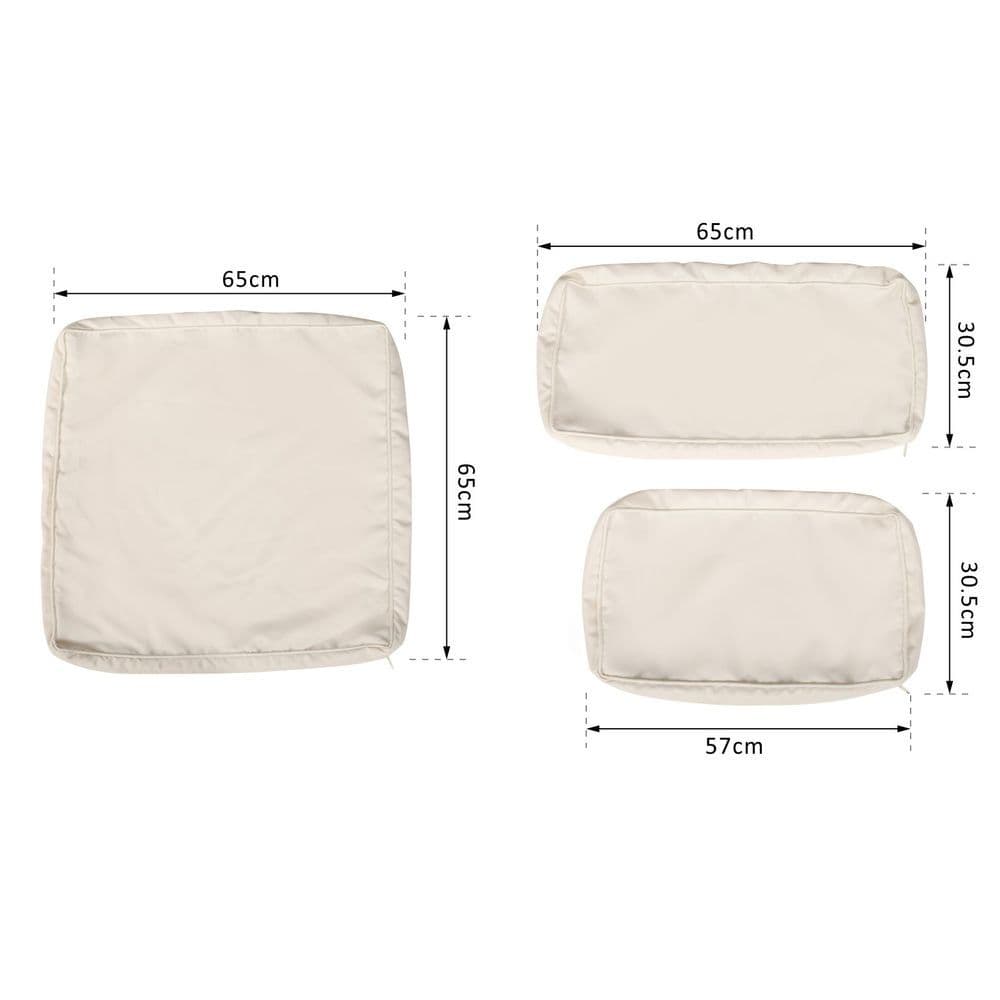 image-12-Piece Cusion Replacement for Outdoor Garden Rattan Furniture Beige