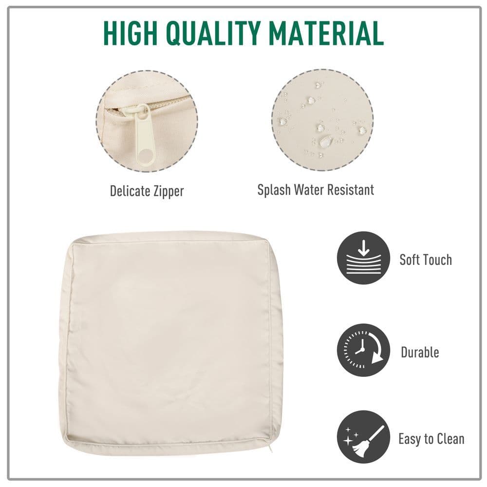 image-12-Piece Cusion Replacement for Outdoor Garden Rattan Furniture Beige