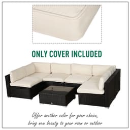 image-12-Piece Cusion Replacement for Outdoor Garden Rattan Furniture Beige