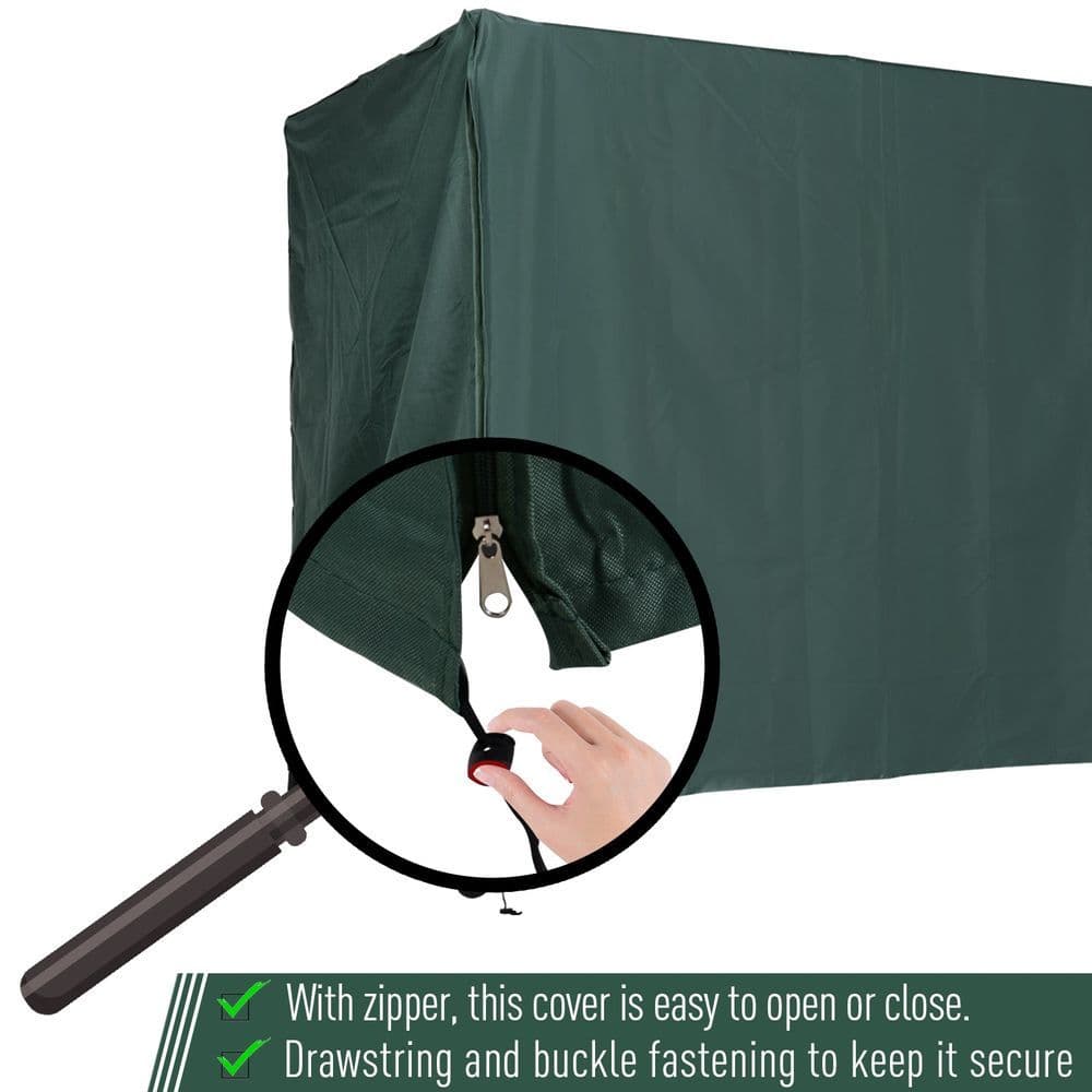 image-164cm Height Oxford Polyester Waterproof Swing Chair Cover Green
