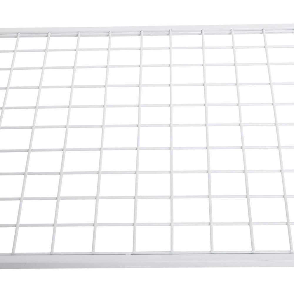 image-Metal Outdoor Garden Potting Table Push Cart White
