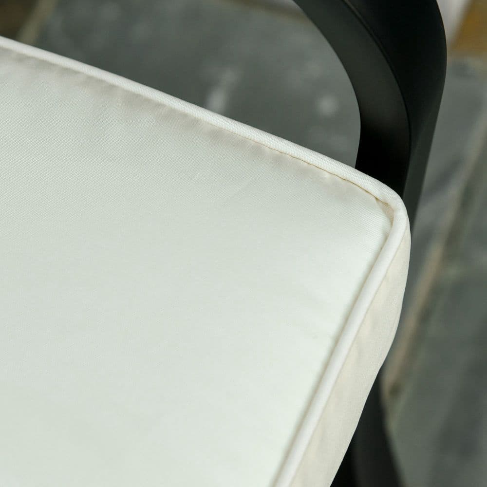 image-Bench Cushion 2 Seater Loveseat Seat Pad Swing Furniture Cream White