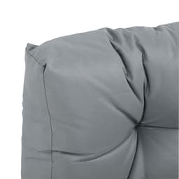 image-2Pcs Garden Tufted Pallet Cushion Seat Pad Back Cushion Patio Dark Grey