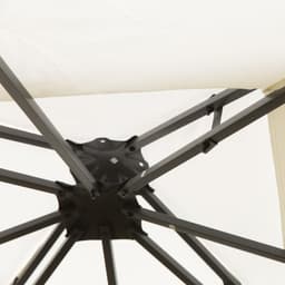 image-3m x 3m Vented Roof Metal Frame Garden Gazebo Cream