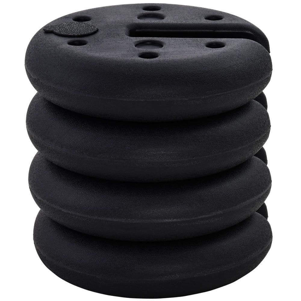 image-Set of 4 Gazebo Tent Canopy Weight Sand Fillable Strong Plastic Durable