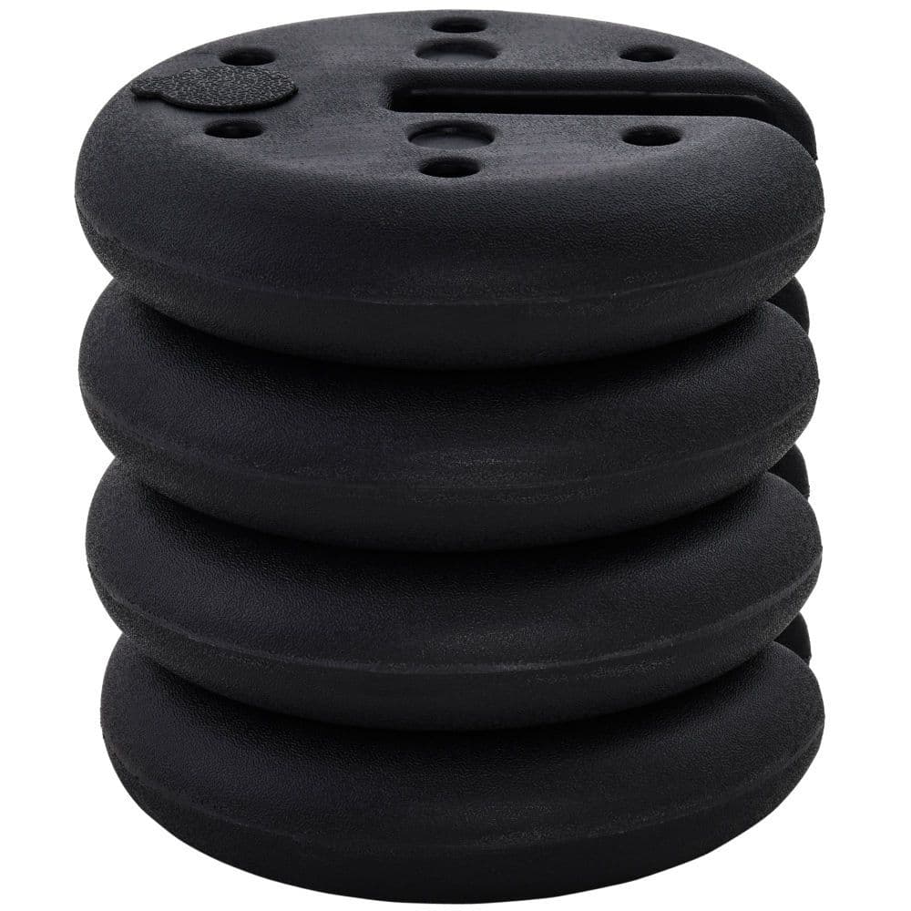 image-Set of 4 Gazebo Tent Canopy Weight Sand Fillable Strong Plastic Durable