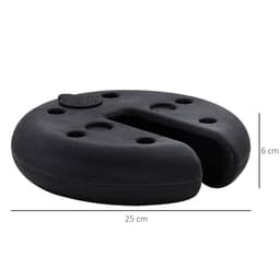 image-Set of 4 Gazebo Tent Canopy Weight Sand Fillable Strong Plastic Durable