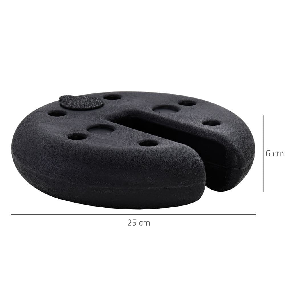 image-Set of 4 Gazebo Tent Canopy Weight Sand Fillable Strong Plastic Durable