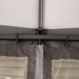 image-4x3m Metal Gazebo Canopy & Netting Sidewalls & Double Tiered Roof, Grey