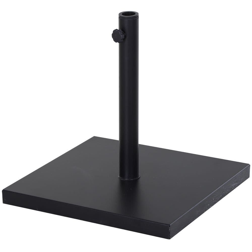 image-Steel Heavy Duty Adjustable Parasol Base Black