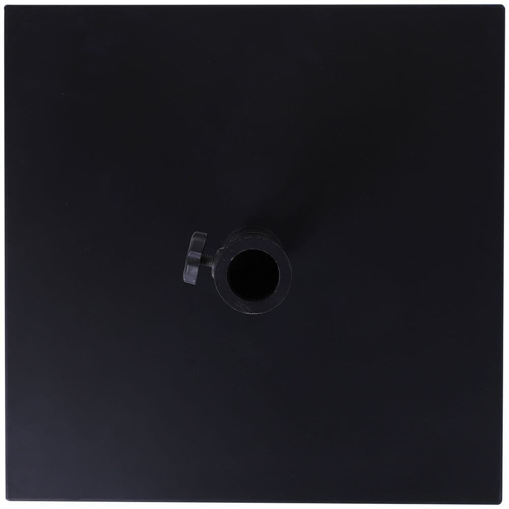 image-Steel Heavy Duty Adjustable Parasol Base Black