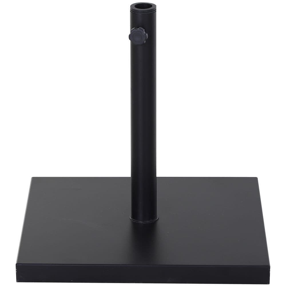 image-Steel Heavy Duty Adjustable Parasol Base Black