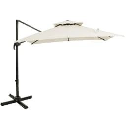 image-Steel Frame Outdoor Roma Cantilever Umbrella