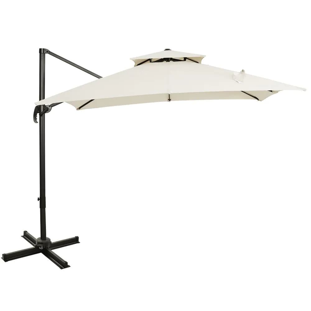 image-Steel Frame Outdoor Roma Cantilever Umbrella