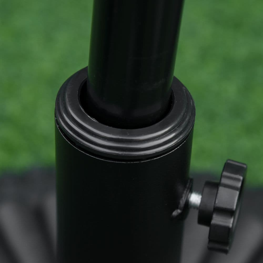 image-Cement Outdoor Garden Round Parasol Base Black