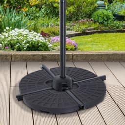 image-4Pc Portable Umbrella Base Parasol Stand Weights Holder Sand Water Filled