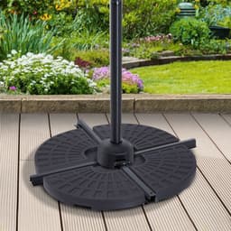 image-4Pc Portable Umbrella Base Parasol Stand Weights Holder Sand Water Filled