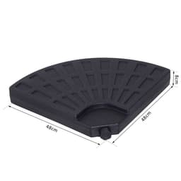 image-4Pc Portable Umbrella Base Parasol Stand Weights Holder Sand Water Filled