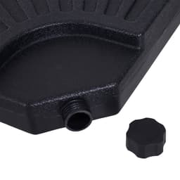image-4Pc Portable Umbrella Base Parasol Stand Weights Holder Sand Water Filled